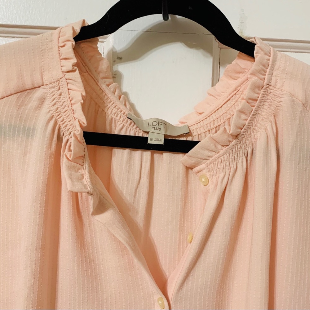 LOFT | Ruffle Collar Blouse - Picture 2 of 5
